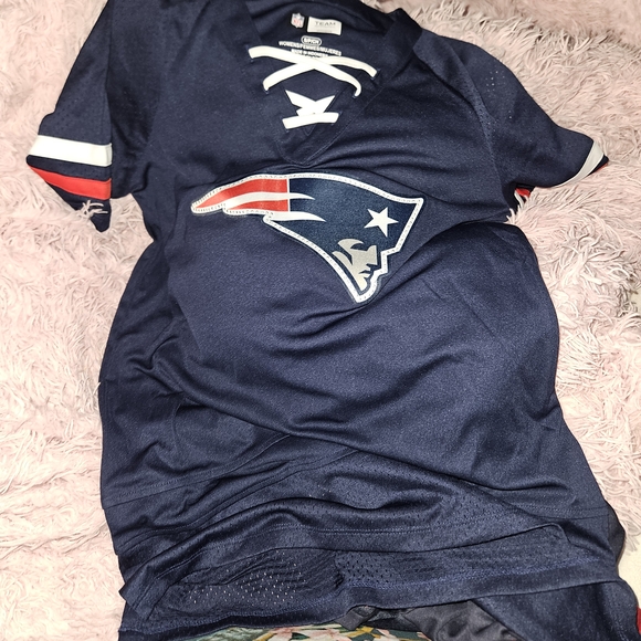 NFL Navy Patriots Women's Jersey - Picture 1 of 2